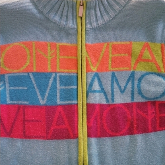 Neve Designs Allegra Amo Full Zip Ski Cardigan Small Wool Blend Cozy Gift - Picture 9 of 15